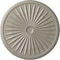 Ekena Millwork Leandros Ceiling Medallion (Fits Canopies up to 5"), 33 1/8"OD x 3 1/2"ID x 1 3/8"P, Pearl White CM33LEPWS - alternate 1